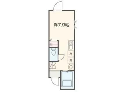 MELLAS久我山(ワンルーム/2階)の間取り写真