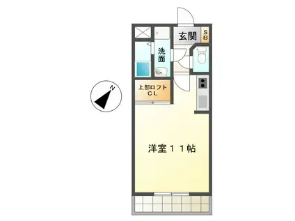 スターブルJPMC(ワンルーム/2階)の間取り写真