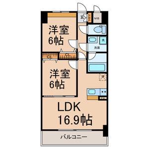 CASA GRIGIO(2LDK/4階)の間取り写真