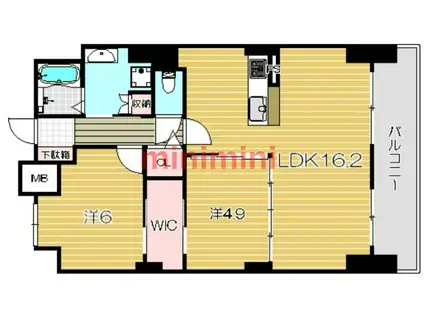 LIBRA TAKATSUKI (2LDK/12階)の間取り写真