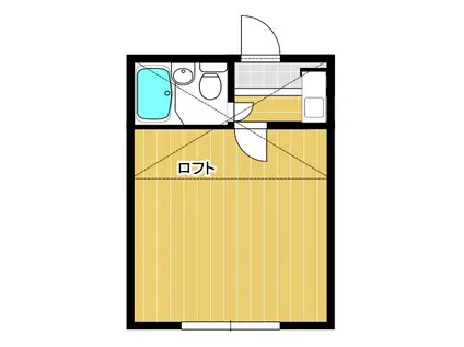 クレール恵比寿(1K/2階)の間取り写真