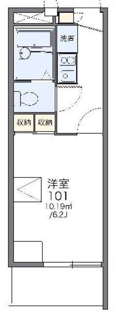 レオパレス川口東(1K/3階)の間取り写真