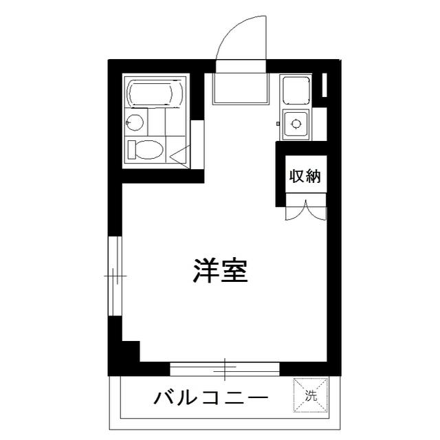 ライフステージ中浦和(ワンルーム/3階)の間取り写真