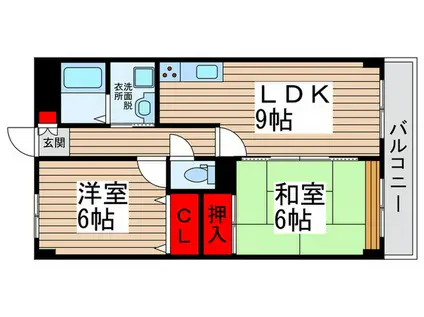 メゾン・ド・ソランジュ(2LDK/3階)の間取り写真