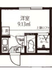 カハラ西小岩(ワンルーム/2階)の間取り写真