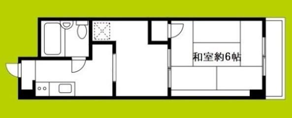 白倉マンション(2K/4階)の間取り写真
