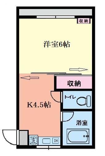 コーポエーデルワイズ(1DK/2階)の間取り写真