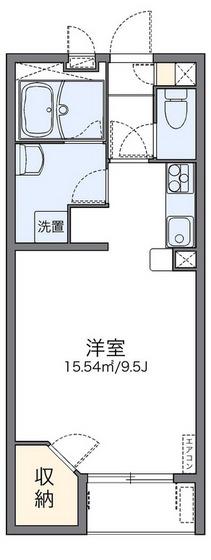 レオネクストF&AII(ワンルーム/2階)の間取り写真