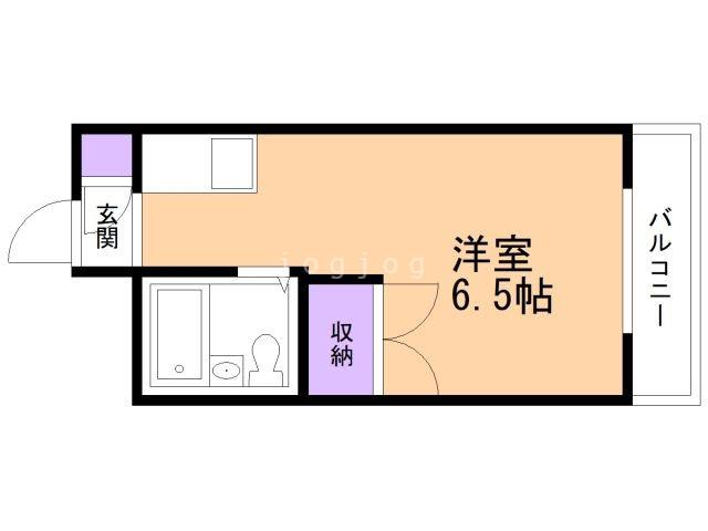 ベルシティ泉水(ワンルーム/3階)の間取り写真