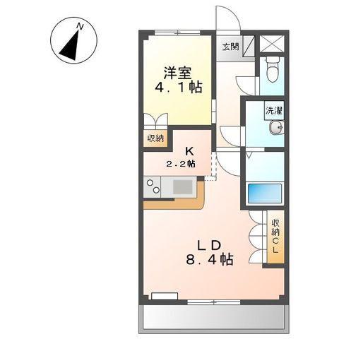 メゾン・ド・万葉(1LDK/3階)の間取り写真