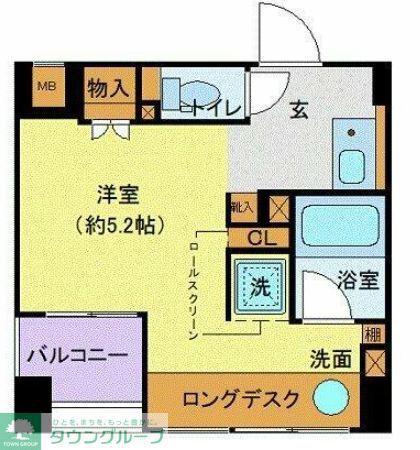 グランドコンシェルジュ藤沢(ワンルーム/3階)の間取り写真