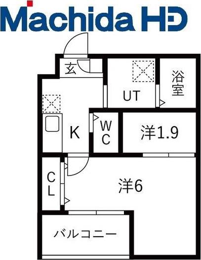 大浜北町シーエム・シス(2K/2階)の間取り写真