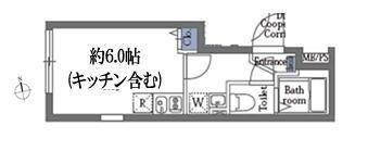 アリュール押上(ワンルーム/4階)の間取り写真