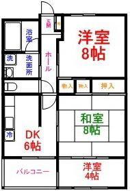 コトブキマンション(3DK/4階)の間取り写真