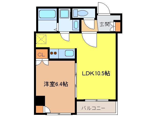 ヒューリックレジデンス茗荷谷(1LDK/3階)の間取り写真