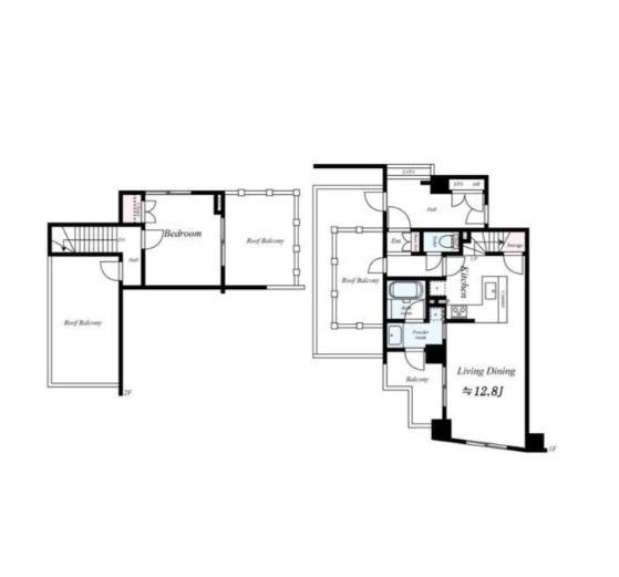 TOKYO HOUSE TAMAGAWA(1LDK/6階)の間取り写真