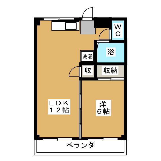 ドリームズ・カム・トゥルー(1LDK/1階)の間取り写真