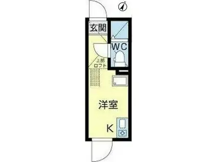 リアナ上石神井アパートメント(ワンルーム/2階)の間取り写真