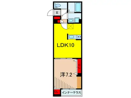 ETOREIMI(1LDK/1階)の間取り写真