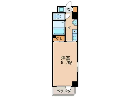 HF久屋大通レジデンス(1K/9階)の間取り写真