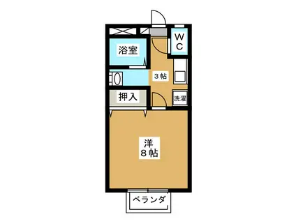 窪田コーポ B(1K/1階)の間取り写真