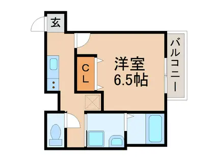 フジパレス尼崎出屋敷(1K/3階)の間取り写真