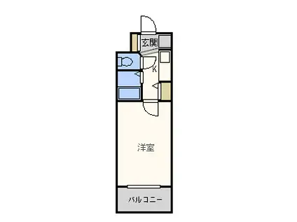 エステムコート博多駅前IIセグティス(1K/8階)の間取り写真