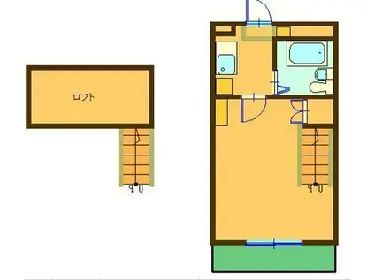 シティパレス深谷7-1(1K/1階)の間取り写真