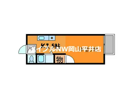 マンション・セト(ワンルーム/2階)の間取り写真