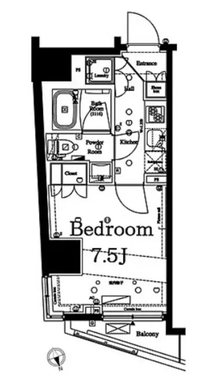 AXAS新宿戸山 3階階 間取り