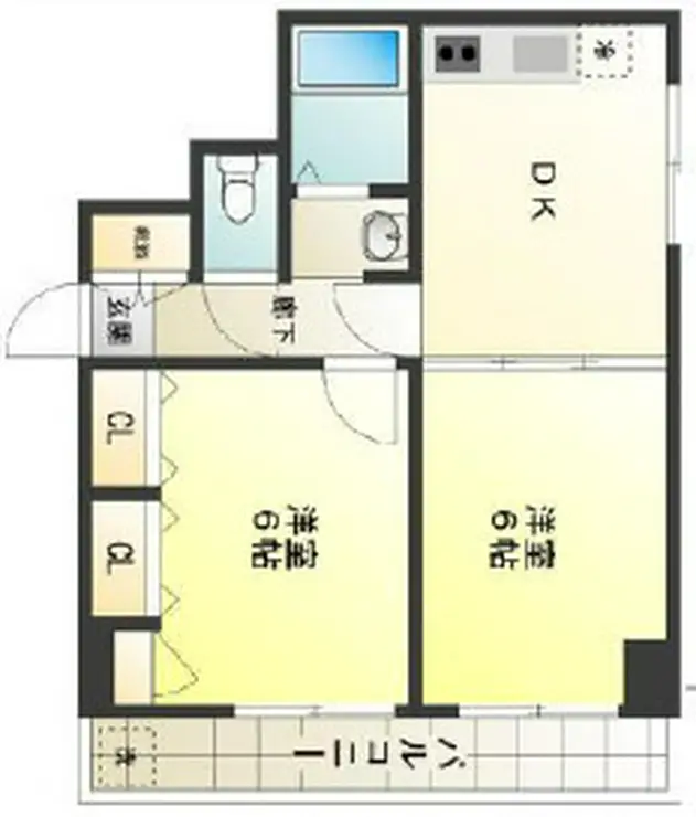 パルピア戸越第一 6階階 間取り