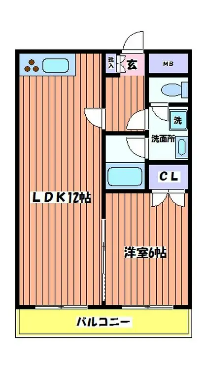 ホワイトヴィラ立川 3階階 間取り
