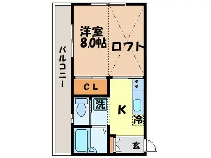 U-BOX(1K/1階)の間取り写真