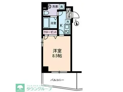 フェニックスII・アムス亀戸(1K/5階)の間取り写真