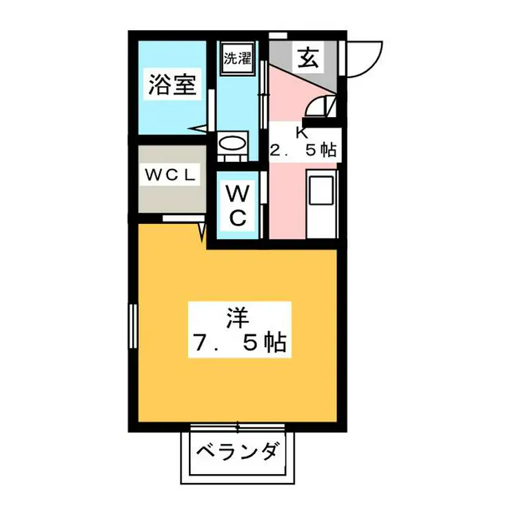 カーサデオリーラ 1階階 間取り