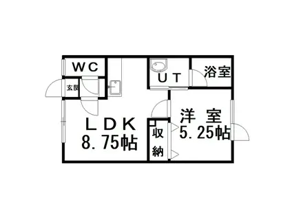 アールトワ昭和(1LDK/1階)の間取り写真
