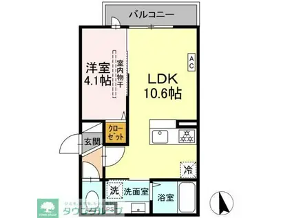 D PAINA大丸(1LDK/3階)の間取り写真