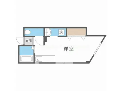 隆勝ビル(ワンルーム/3階)の間取り写真