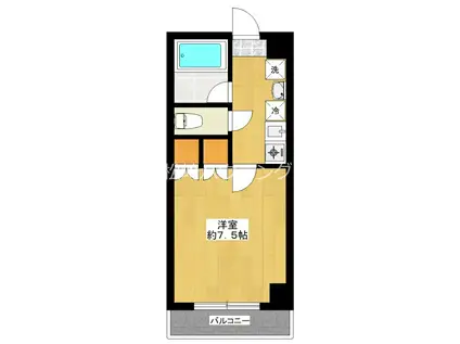 パティオ中野(1K/1階)の間取り写真