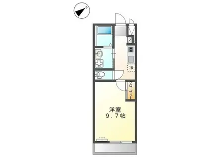 ファラリータ・ノエル(1K/1階)の間取り写真