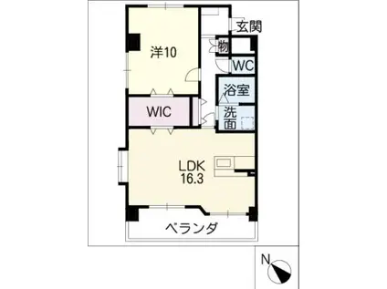 PARTERRE(1LDK/5階)の間取り写真