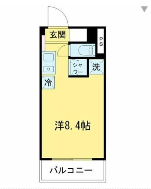 ラフィーヌ立石(ワンルーム/2階)の間取り写真