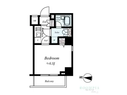 ヴァレッシア代田橋シティ(1K/8階)の間取り写真