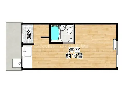 ピリカ三宝I(ワンルーム/2階)の間取り写真