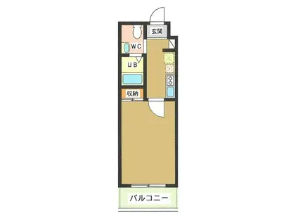 CASA MIA NAKANOBU(1K/5階)の間取り写真