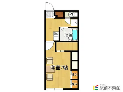 レオパレスHM FUKUROU(1K/2階)の間取り写真