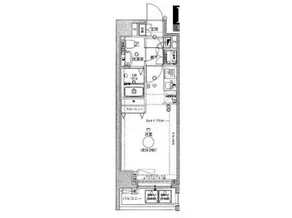 グランフォース横浜関内(1K/3階)の間取り写真