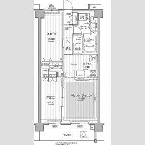 Nステージ東小金井(2LDK/2階)の間取り写真