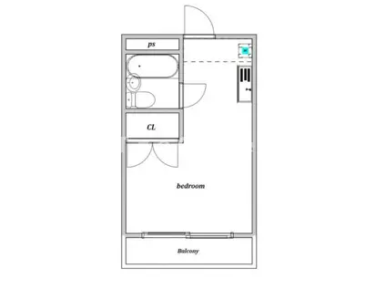 フラッツ本蓮沼(ワンルーム/3階)の間取り写真