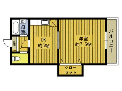 LITTLERICHKATO(1DK/3階)の間取り写真